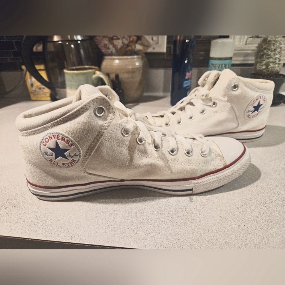 Converse Chuck Taylor All Star White CTAS High Street Mid Shoes Men's Size 12